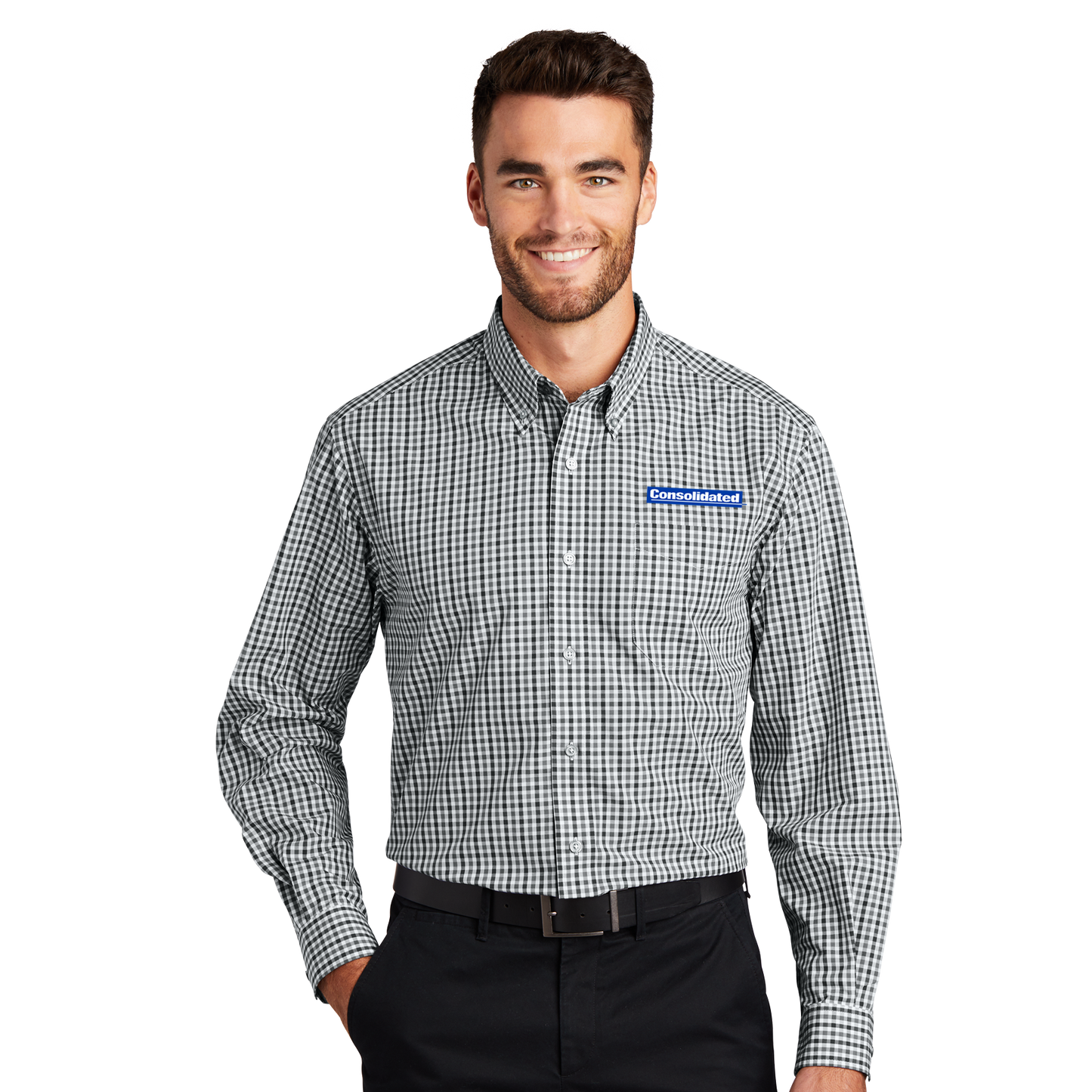 Men's Gingham Easy Care Shirt