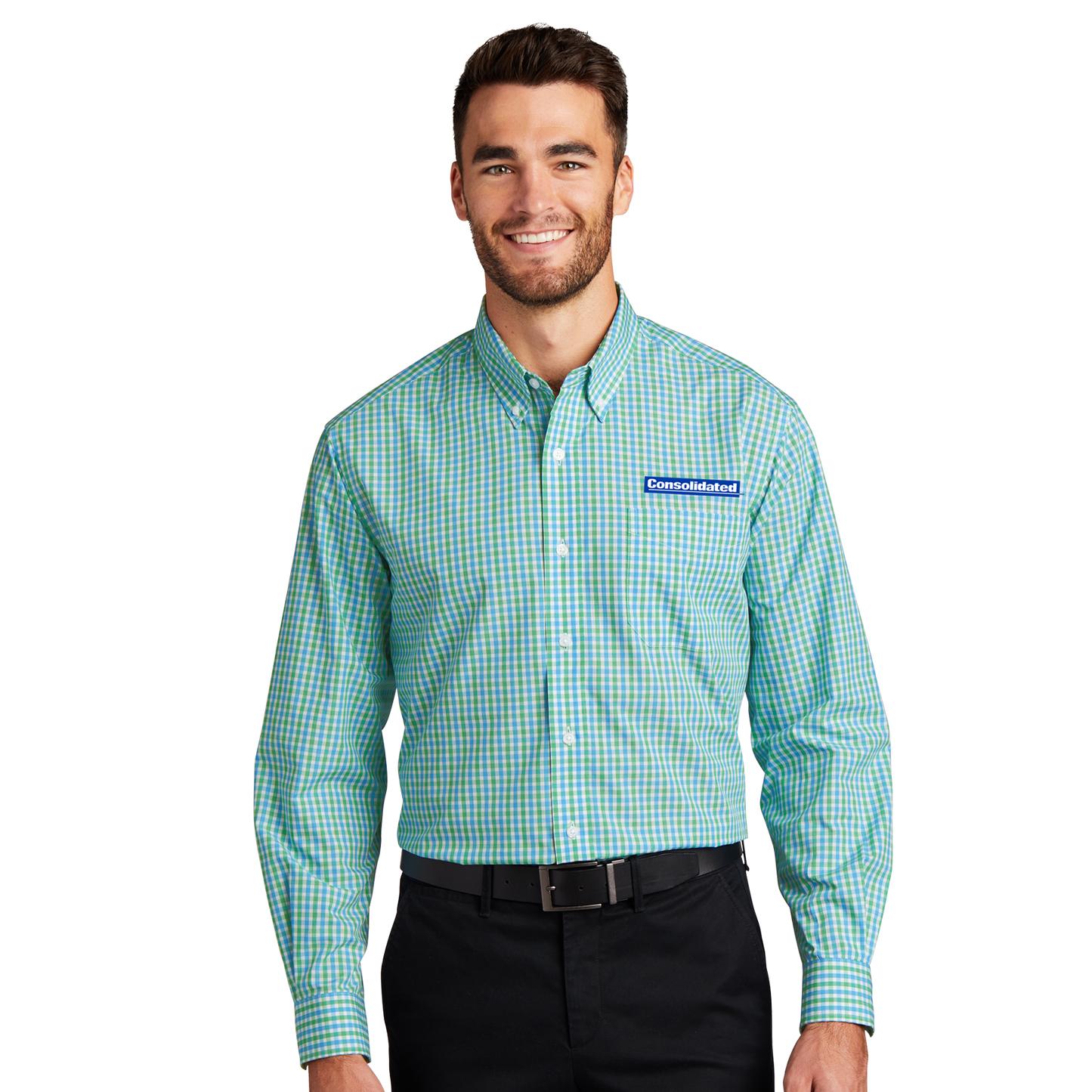 Men's Gingham Easy Care Shirt