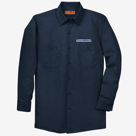 Red Kap Long Sleeve Industrial Work Shirt